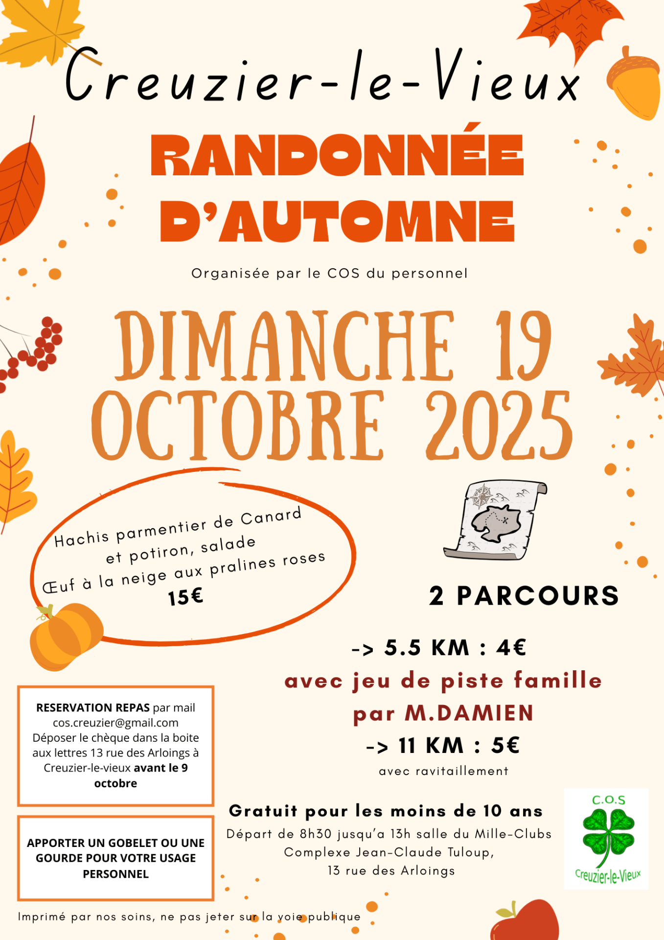 Affiche randonnee dautomrne cos 2025