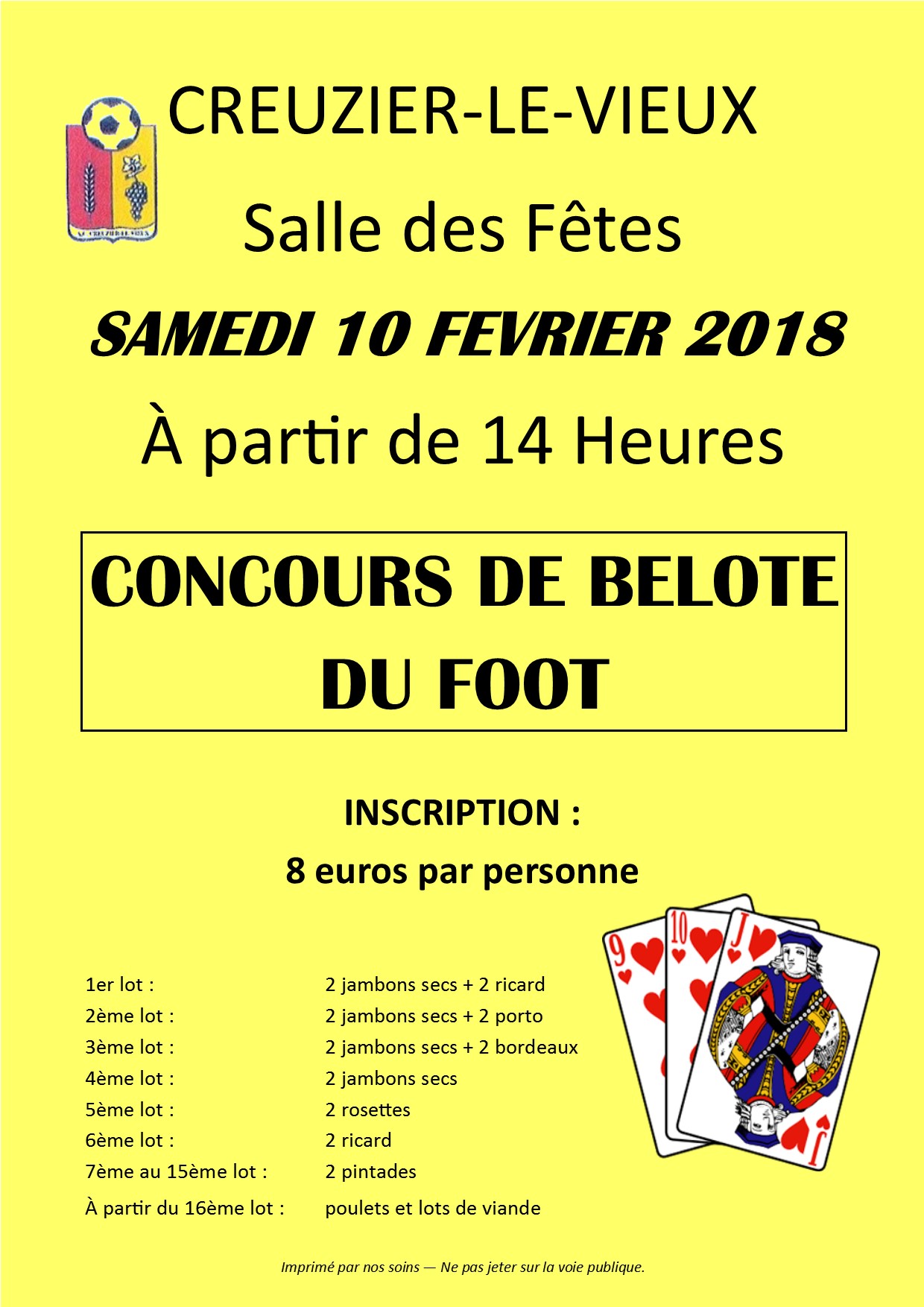 Belote 2018 accv foot