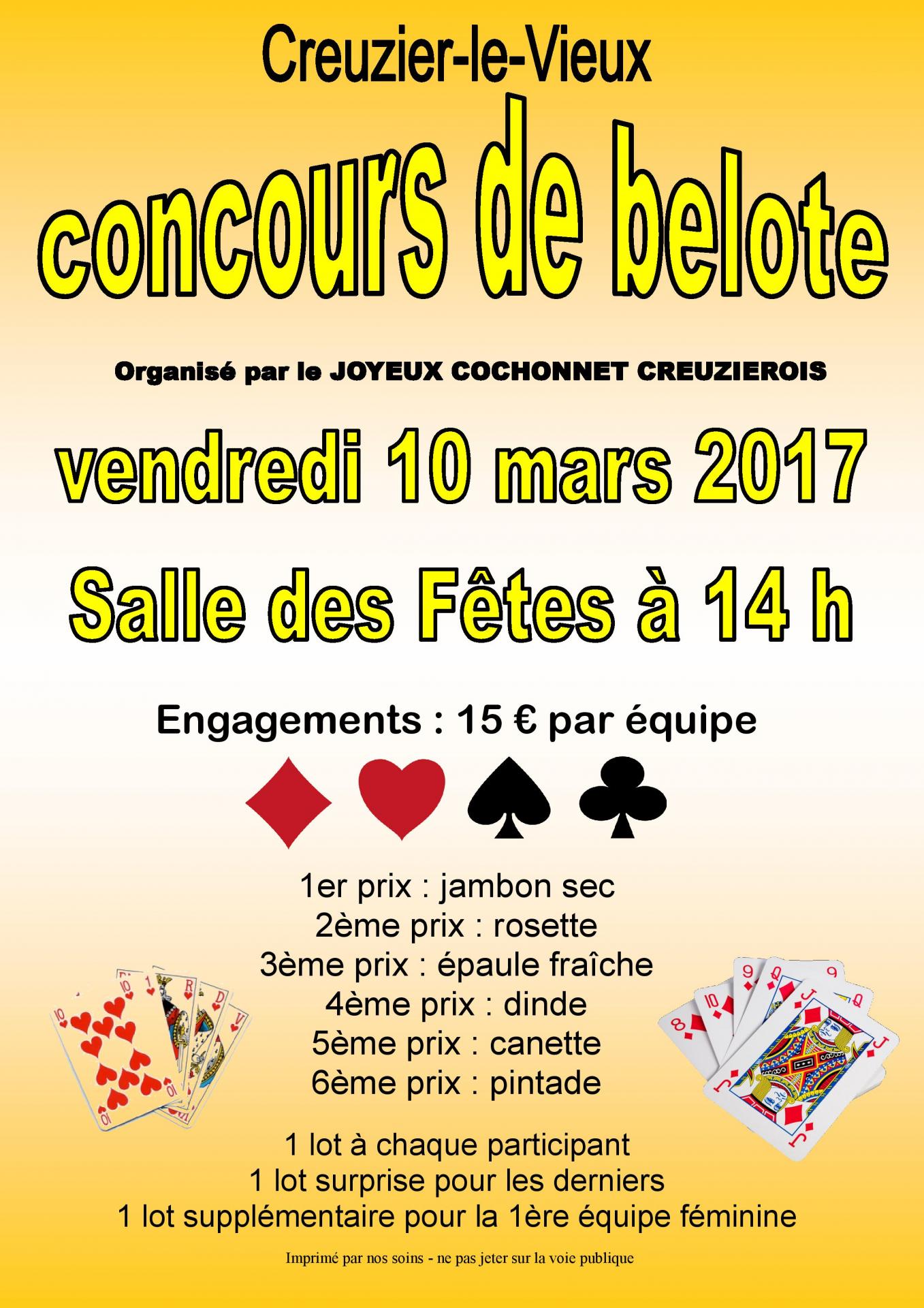 Belote joyeux cochonnet