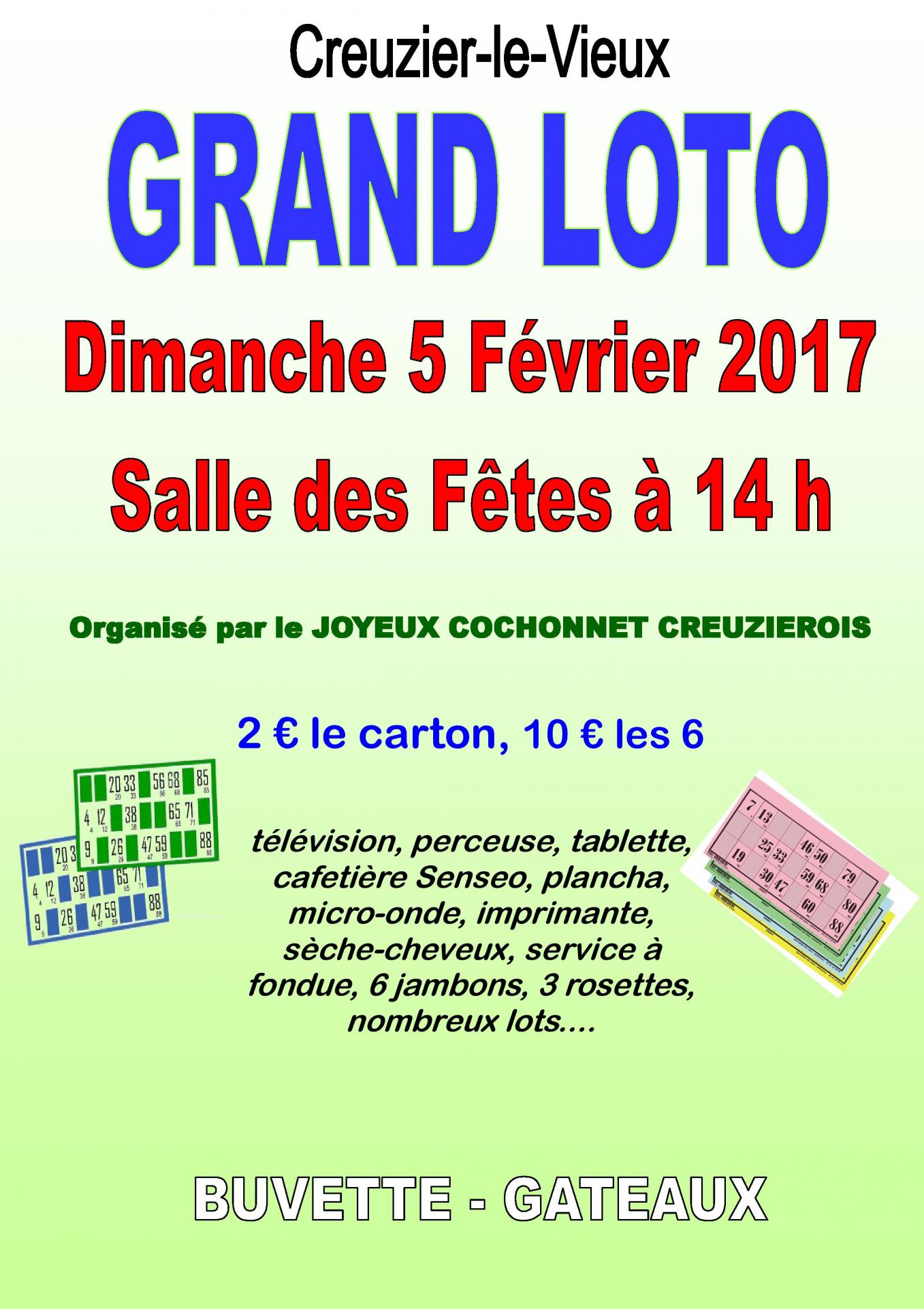 Loto joyeux cochonnet